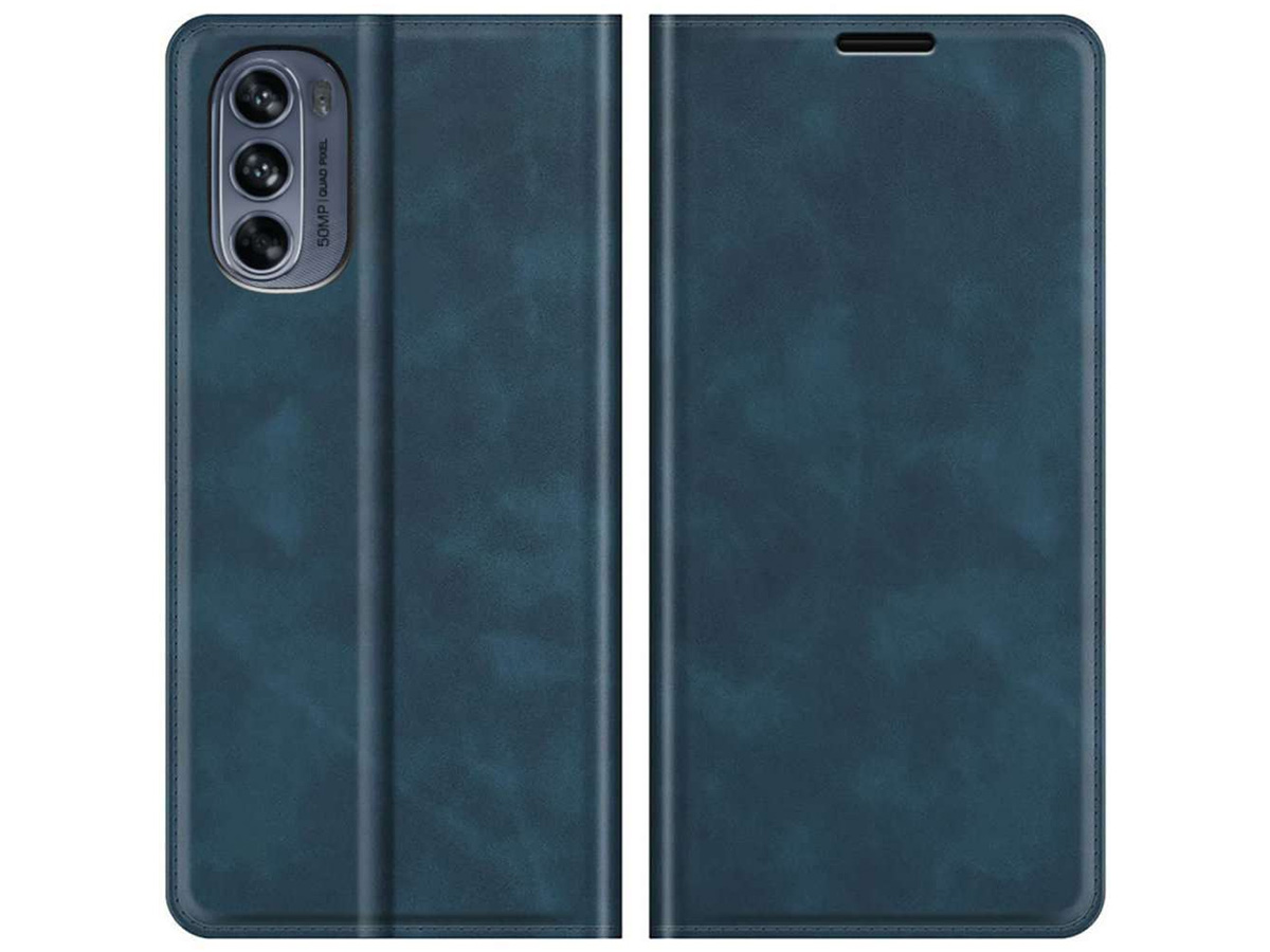 Just in Case Slim Wallet Case Blauw - Motorola Moto G62 hoesje