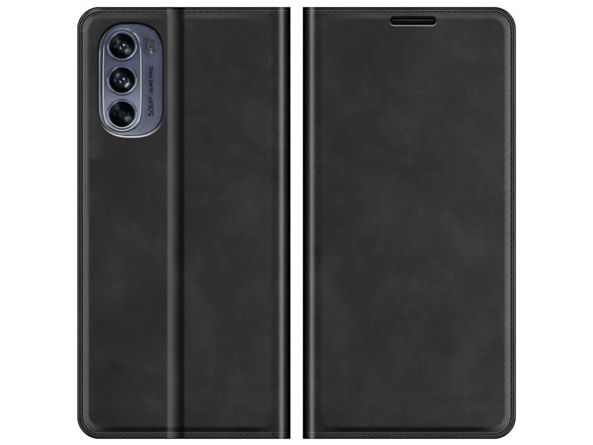 Just in Case Slim Wallet Case Zwart - Motorola Moto G62 hoesje