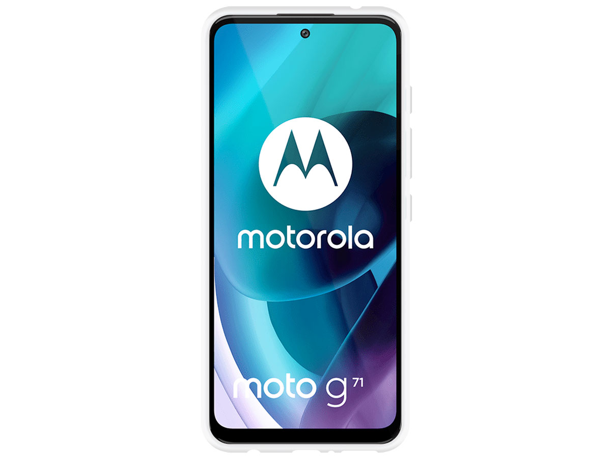 Just in Case Crystal Clear TPU Case - Motorola Moto G71 5G hoesje