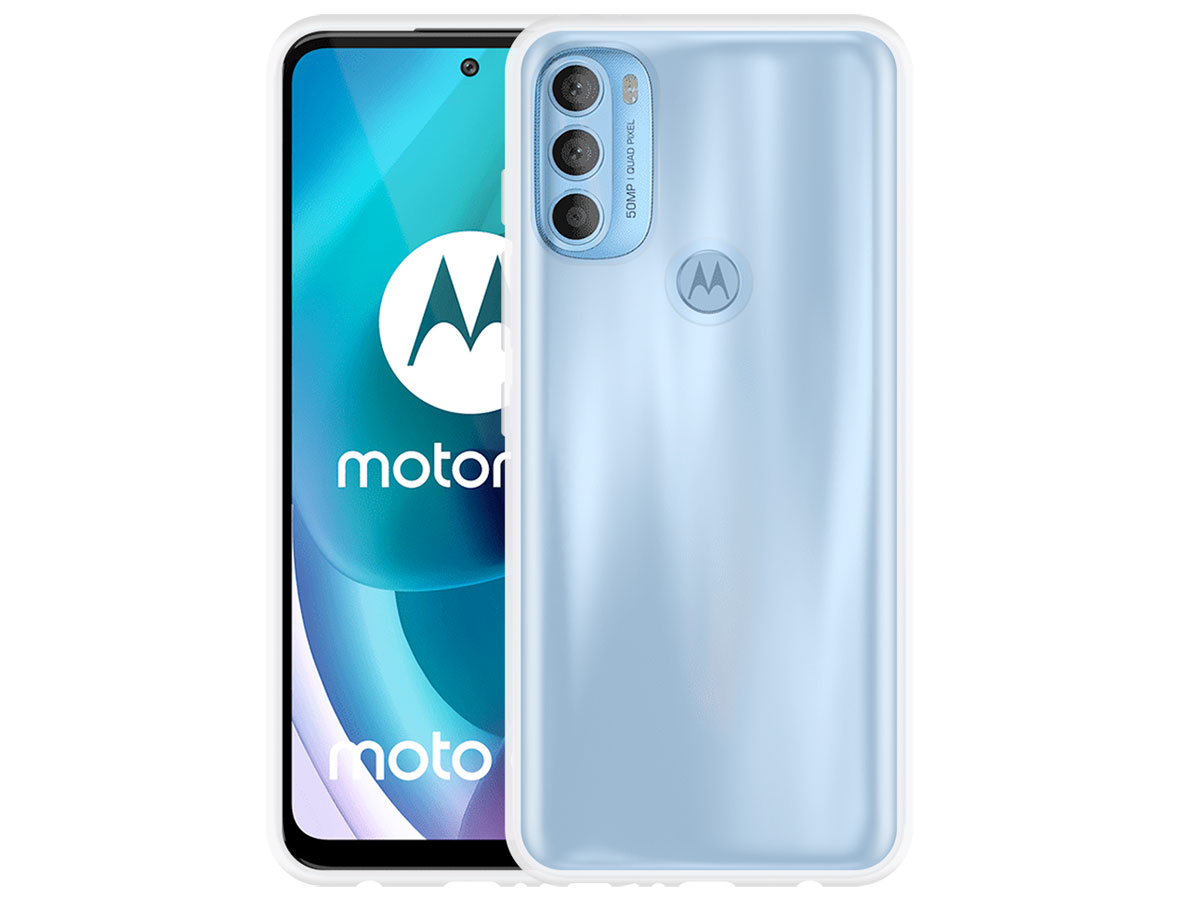 Just in Case Crystal Clear TPU Case - Motorola Moto G71 5G hoesje