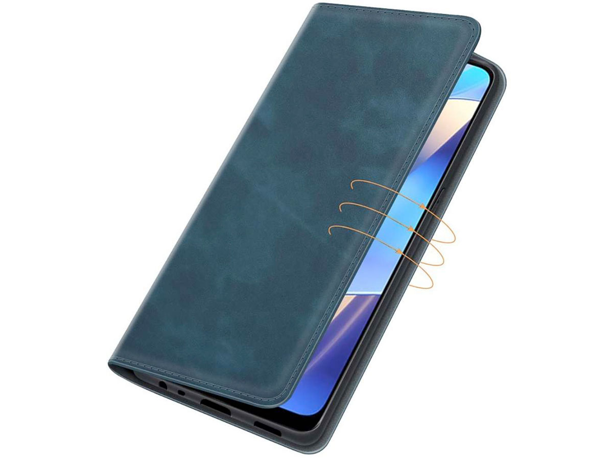 Just in Case Slim BookCase Blauw - Motorola Moto G71 5G hoesje