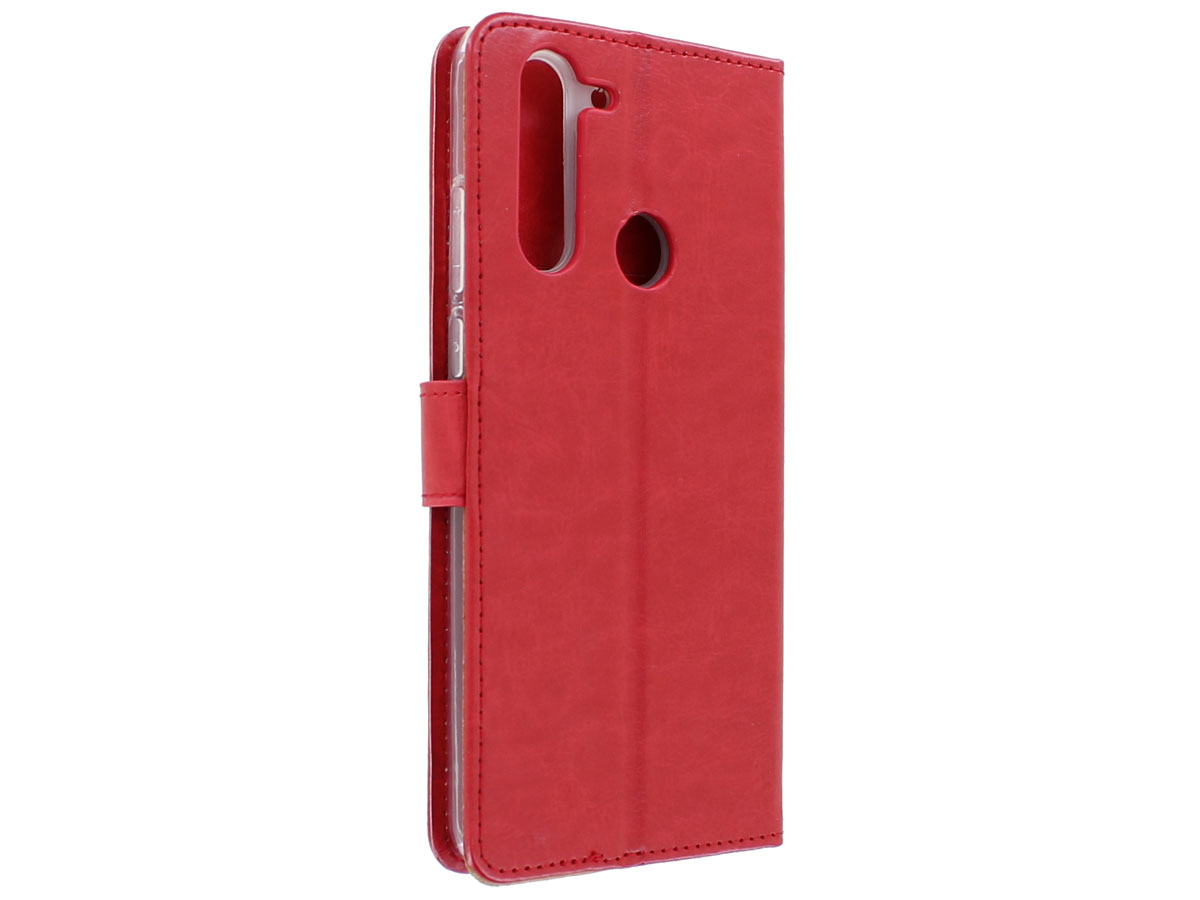 Bookcase Mapje Rood - Motorola Moto G8 Power hoesje