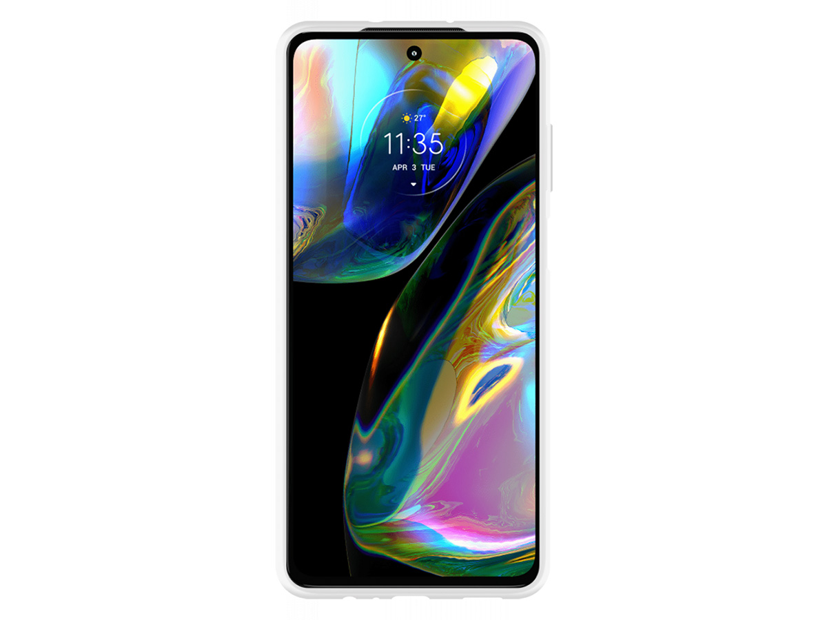 Just in Case Crystal Clear TPU Case - Motorola Moto G82 hoesje