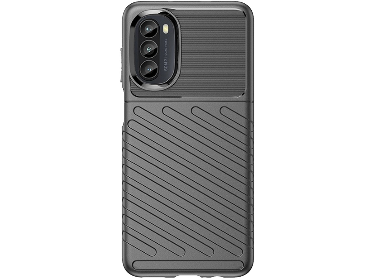 Just in Case TPU Rugged Grip Case - Motorola Moto G82 hoesje