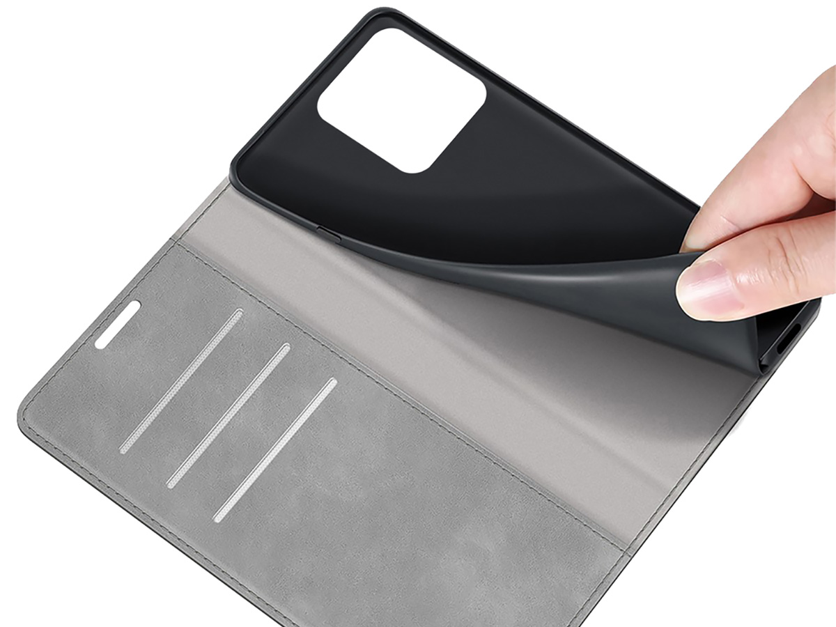 Just in Case Slim Wallet Case Grijs - Motorola ThinkPhone hoesje