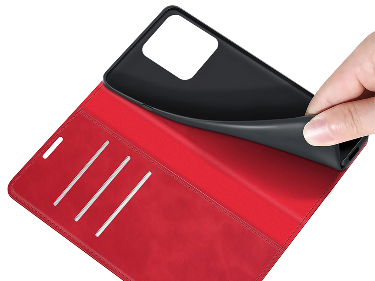 Just in Case Slim Wallet Case Rood - Motorola ThinkPhone hoesje