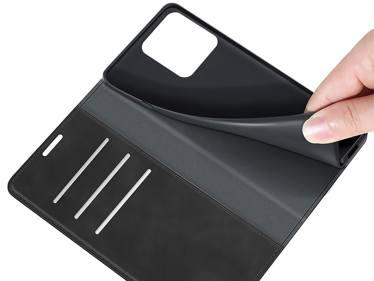 Just in Case Slim Wallet Case Zwart - Motorola ThinkPhone hoesje