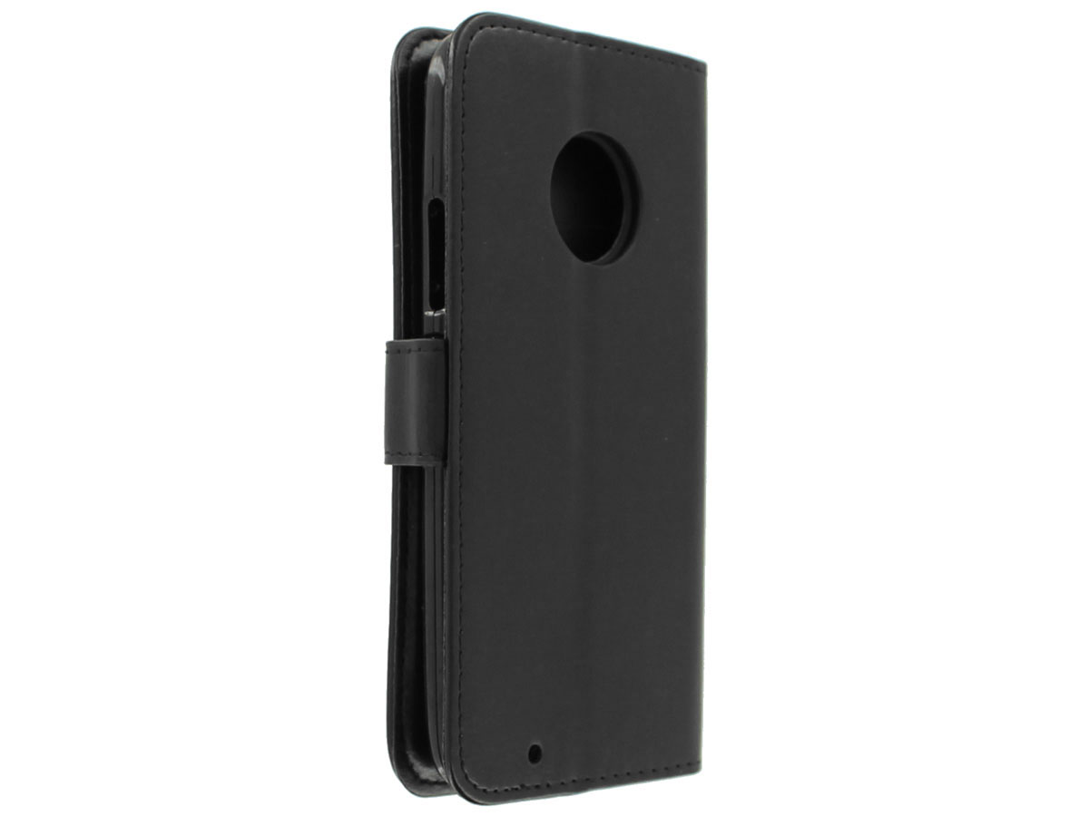 Bookcase Wallet Zwart - Motorola Moto G6 hoesje