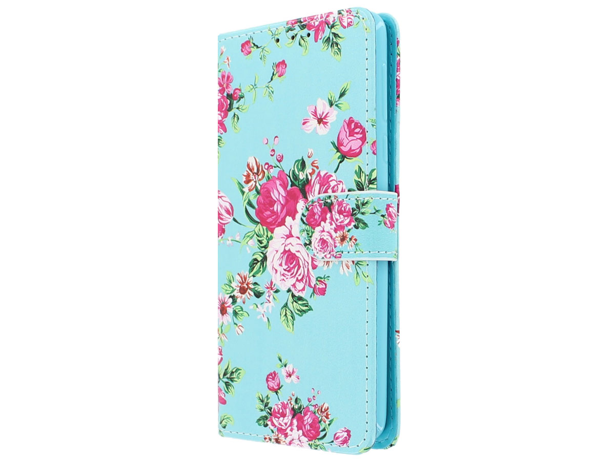 Flower Bookcase Wallet - Motorola Moto G6 Play hoesje