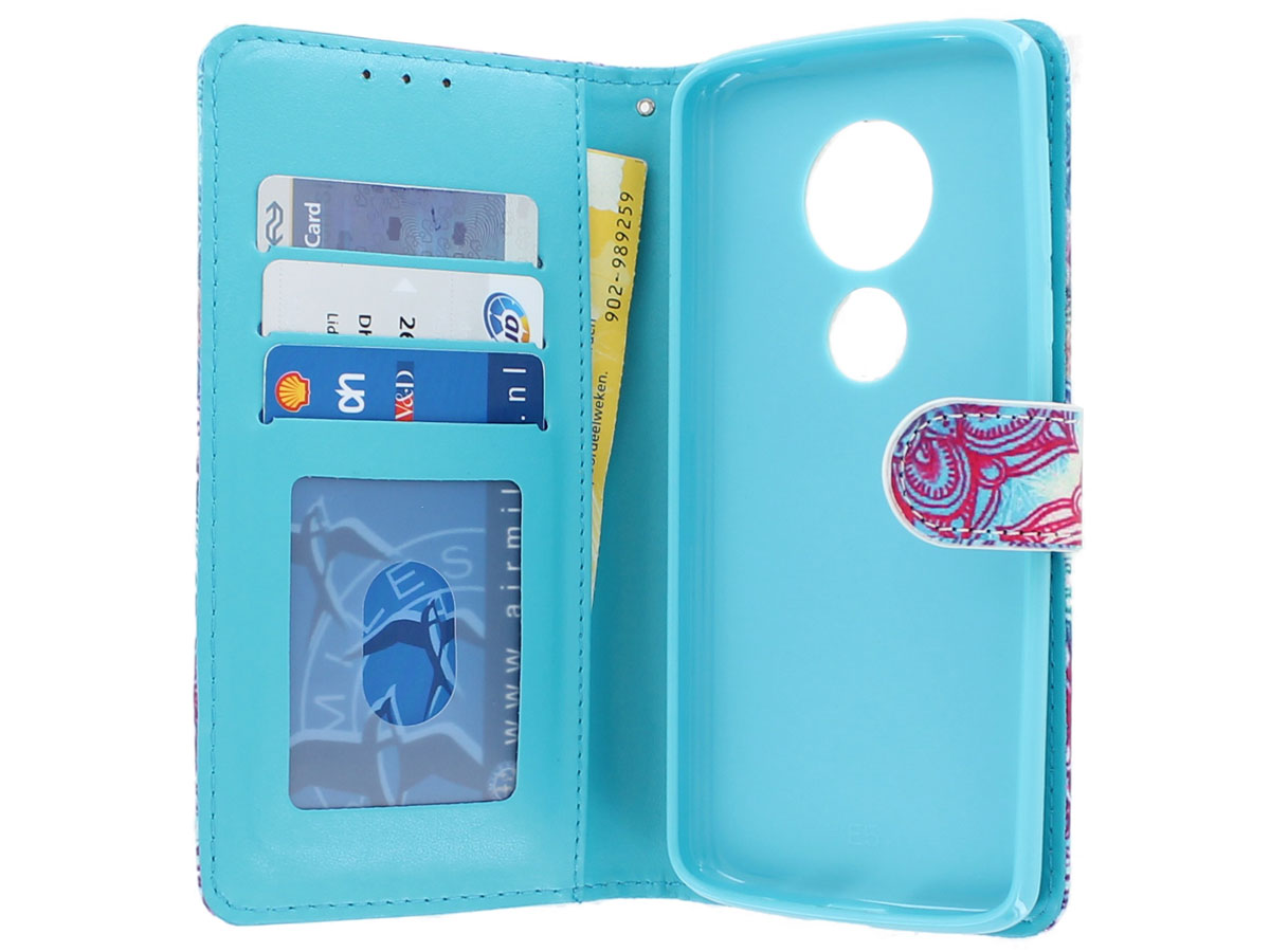 Mandala Bookcase Wallet - Motorola Moto G6 Play hoesje