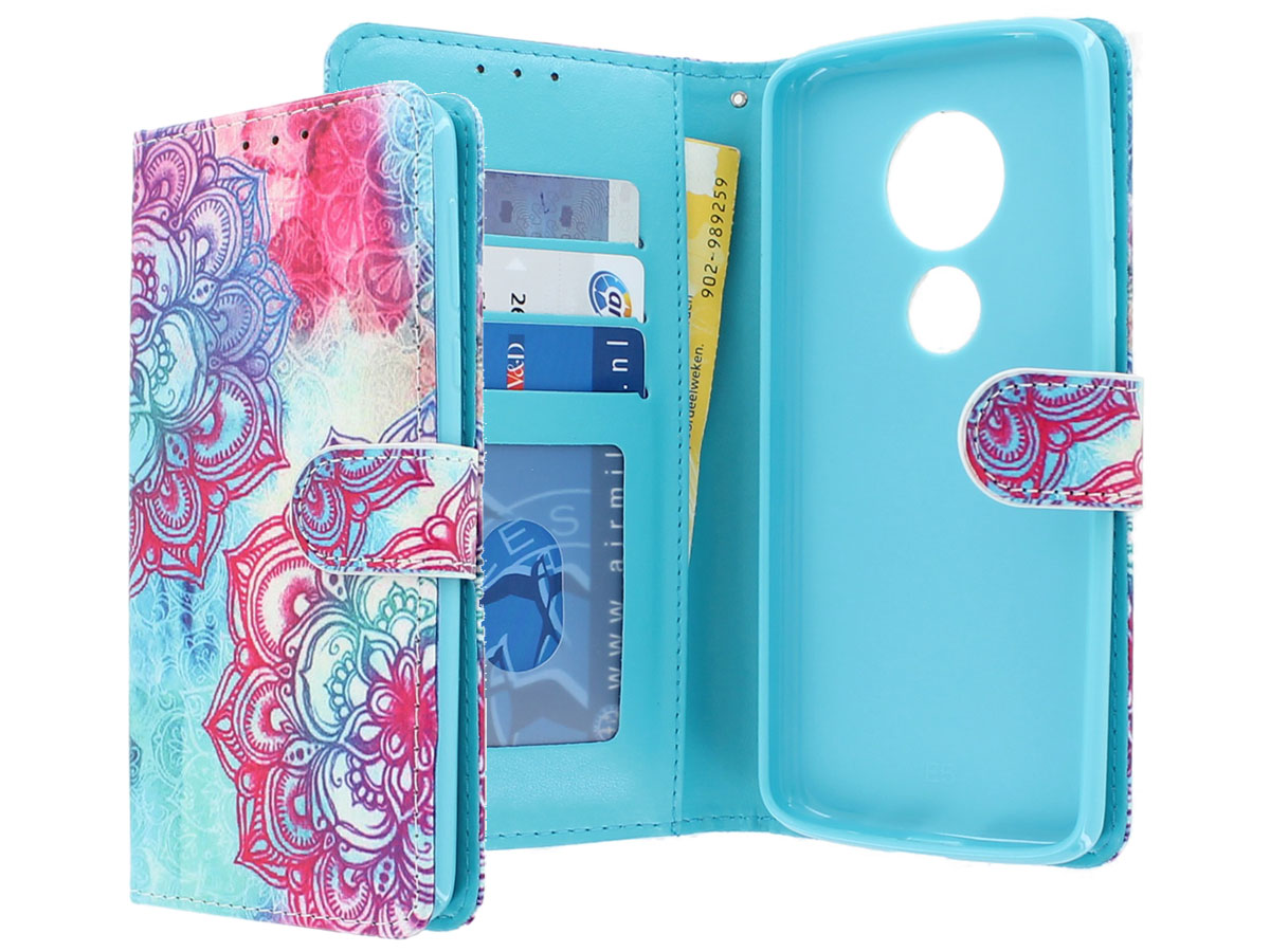Mandala Bookcase Wallet - Motorola Moto G6 Play hoesje