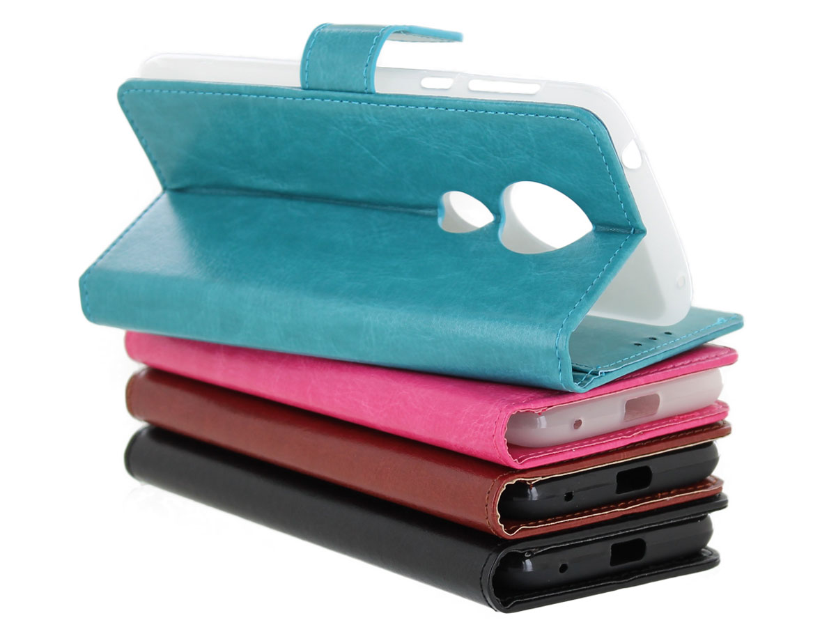 Bookcase Wallet Bruin - Motorola Moto G6 Play hoesje