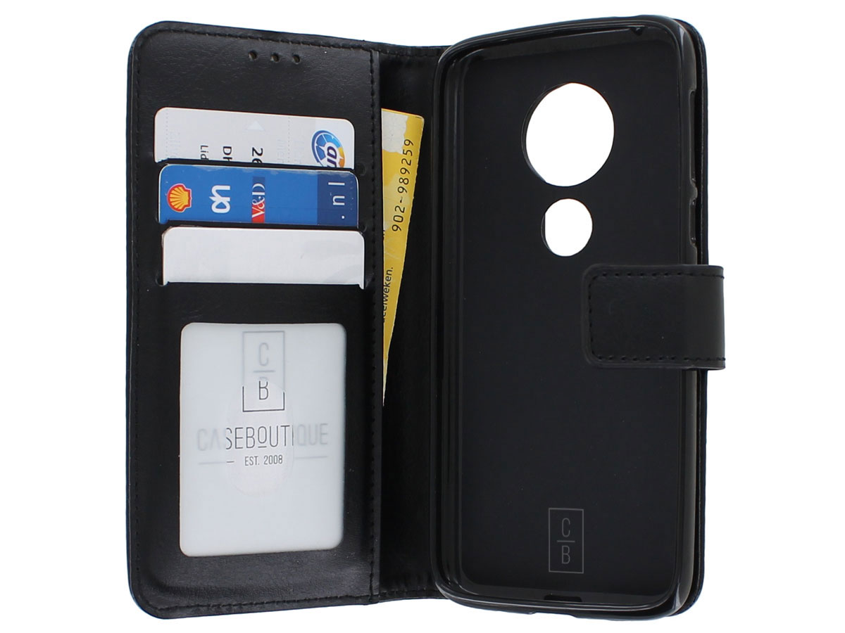 Book Case Wallet Zwart | Motorola G7 Play