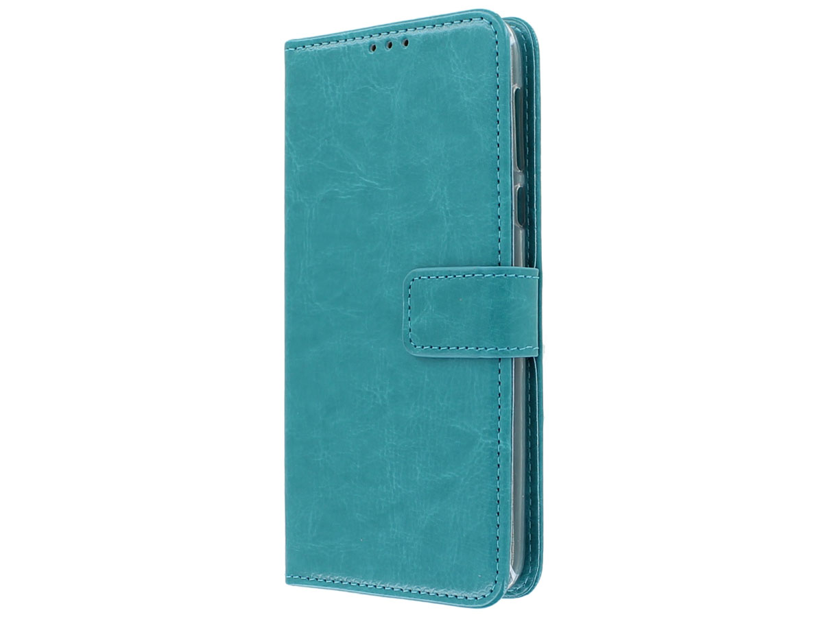 Book Case Wallet Turquoise - Motorola Moto G7 Power hoesje
