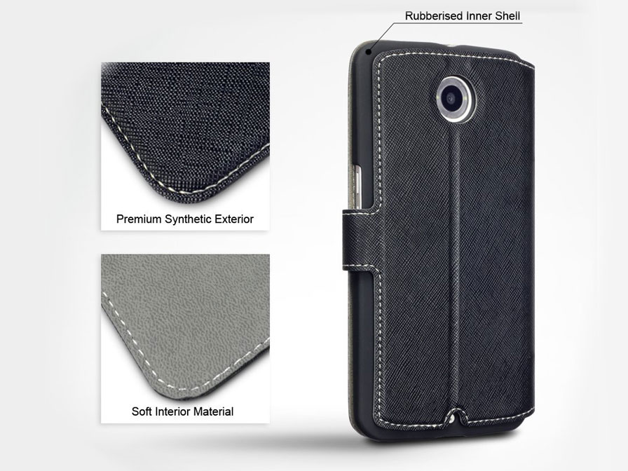 Covert UltraSlim Book Case - Motorola Nexus 6 hoesje
