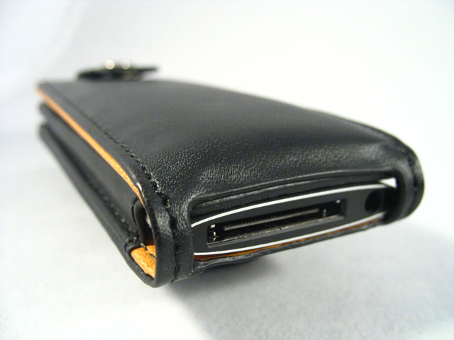 Leren Case Bottomflip voor iPod Nano 4G 
