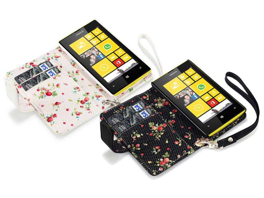 CaseBoutique Flower Book Case - Nokia Lumia 520 hoesje