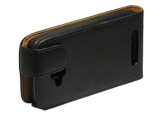 Classic Leather Flip Case - Nokia Lumia 610 hoesje