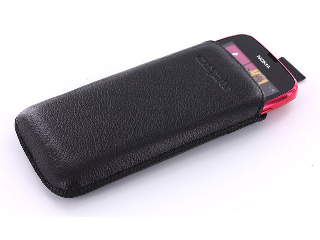 Mobiparts Lederen Pull-Out Sleeve voor Nokia Lumia 610