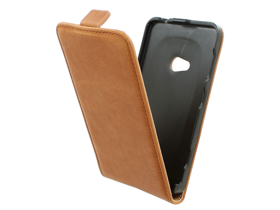 Vintage Brown Flipcase - Hoesje voor Nokia Lumia 625