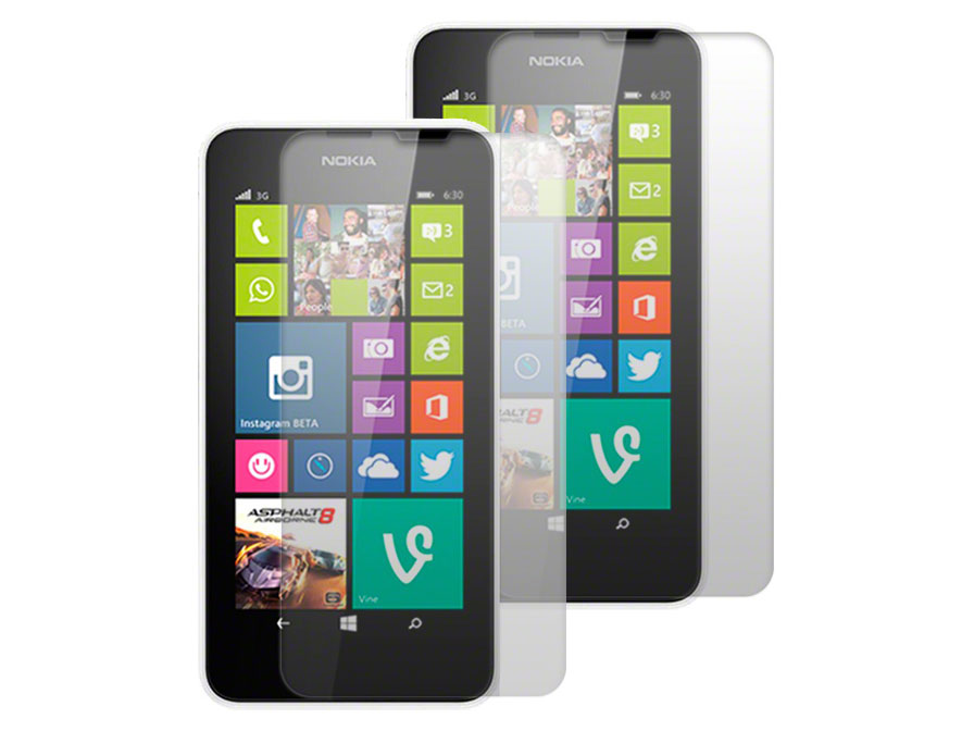 Clear Screenprotector voor Nokia Lumia 630/635 (2-pack)