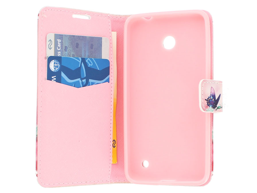 Butterfly Book Case Hoesje voor Nokia Lumia 630/635