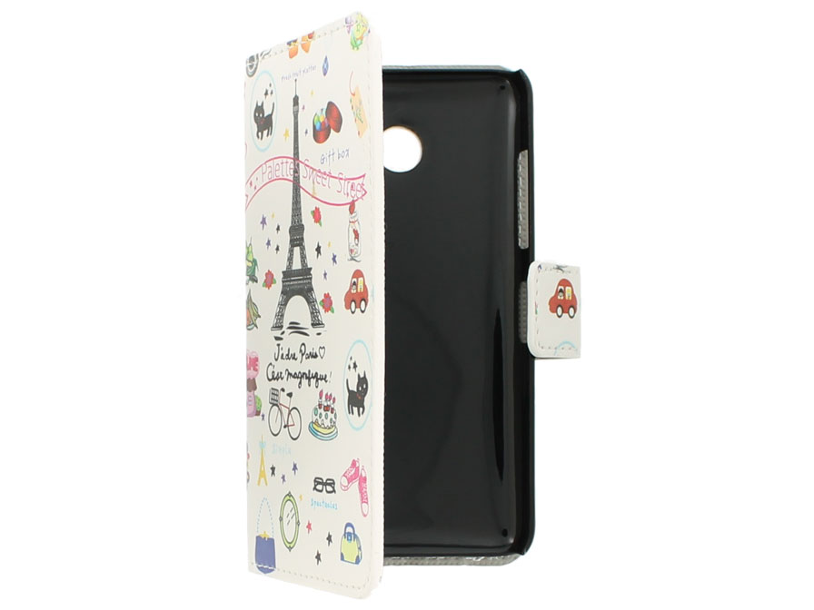 Nokia Lumia 630/635 Wallet Case Hoesje - J'adore Paris design