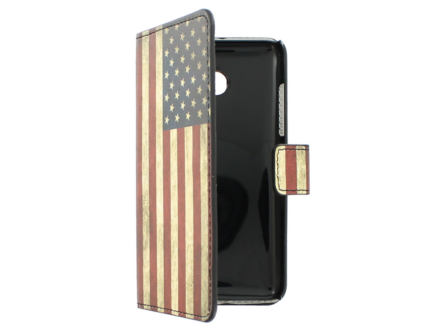 Nokia Lumia 630/635 Wallet Case Hoesje - Vintage US Flag