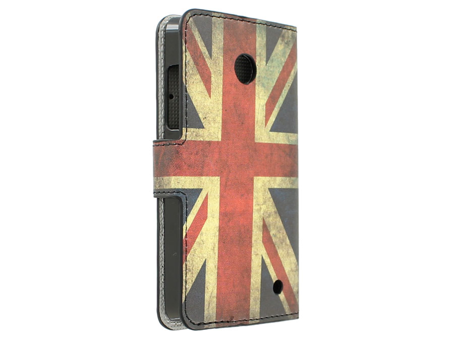 Nokia Lumia 630/635 Wallet Case Hoesje - Vintage UK Flag