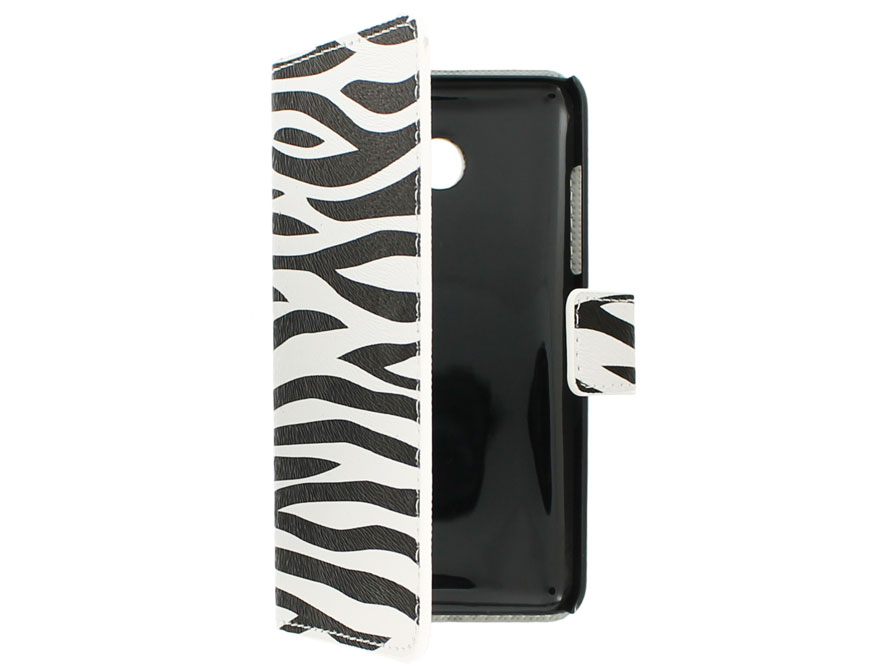 Nokia Lumia 630/635 Wallet Case Hoesje - Zebra design