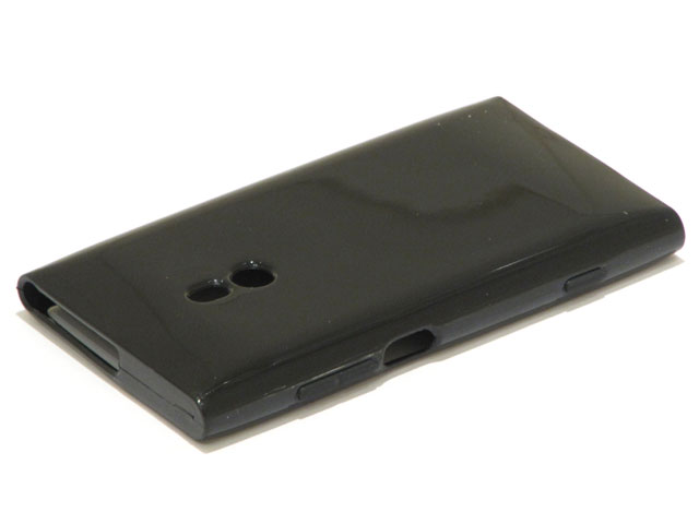 Pure Black TPU Case Hoes voor Nokia Lumia 800