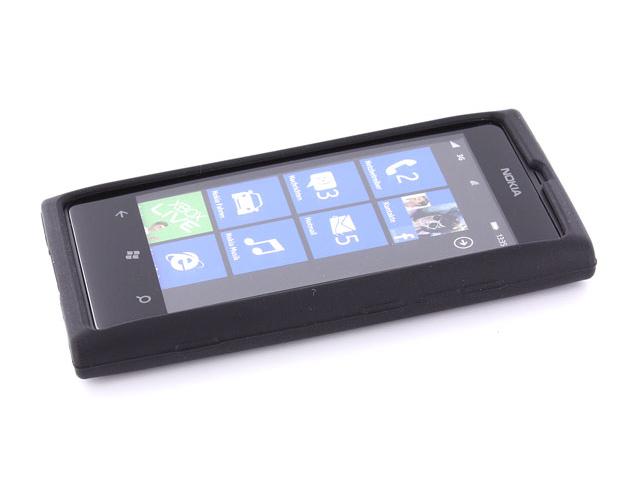 Mobiparts Silicone Skin Case Hoes voor Nokia Lumia 800