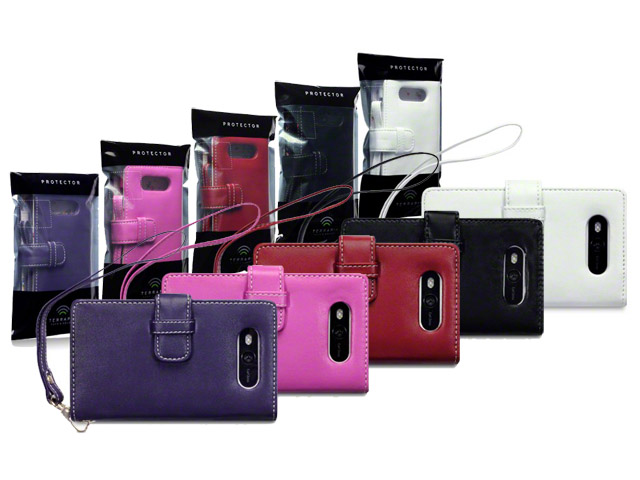 CaseBoutique Flower Wallet Case - Nokia Lumia 820 Hoesje