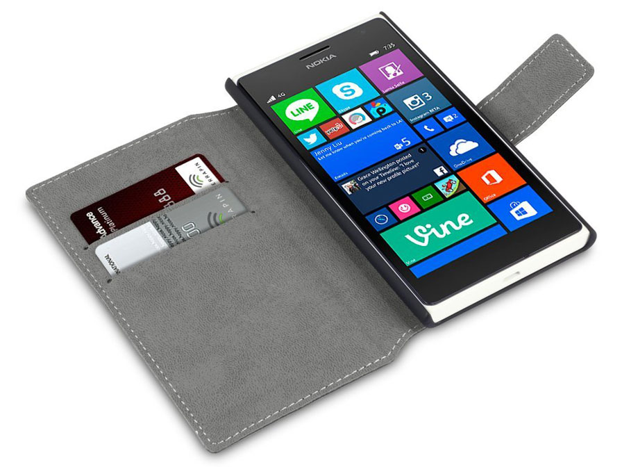 Covert UltraSlim Bookcase - Nokia Lumia 735 Hoesje