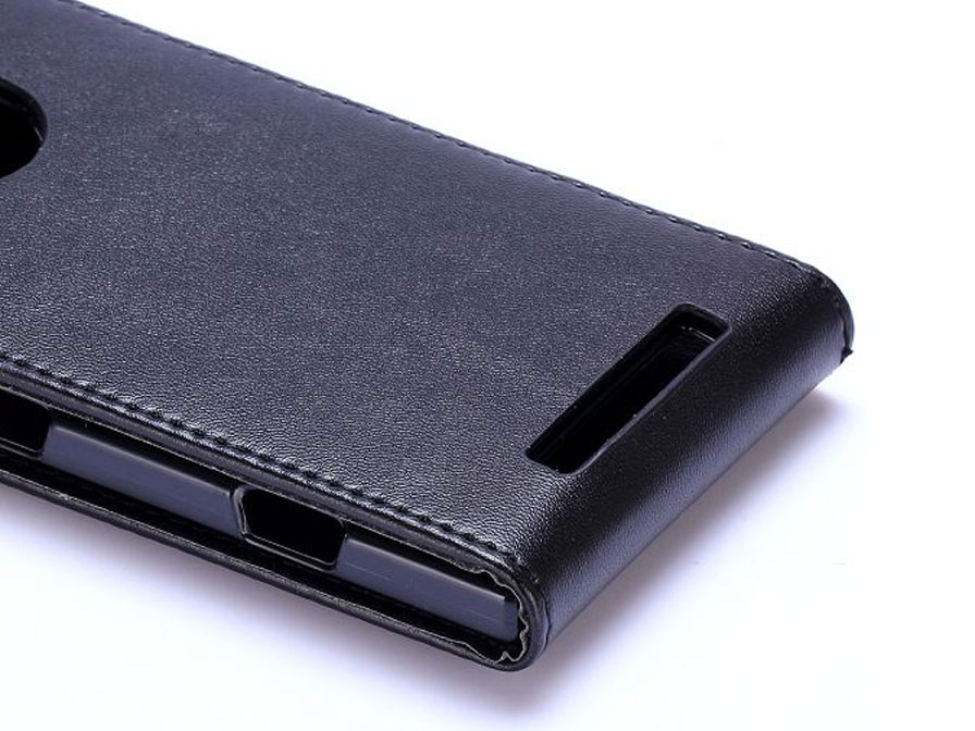 Business Leather Flip Case - Nokia Lumia 830 hoesje