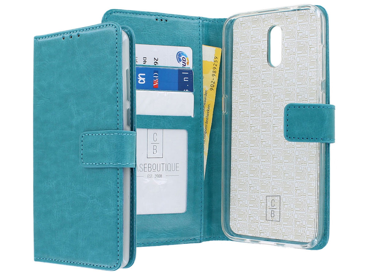 Book Case Mapje Turquoise - Nokia 2.3 hoesje
