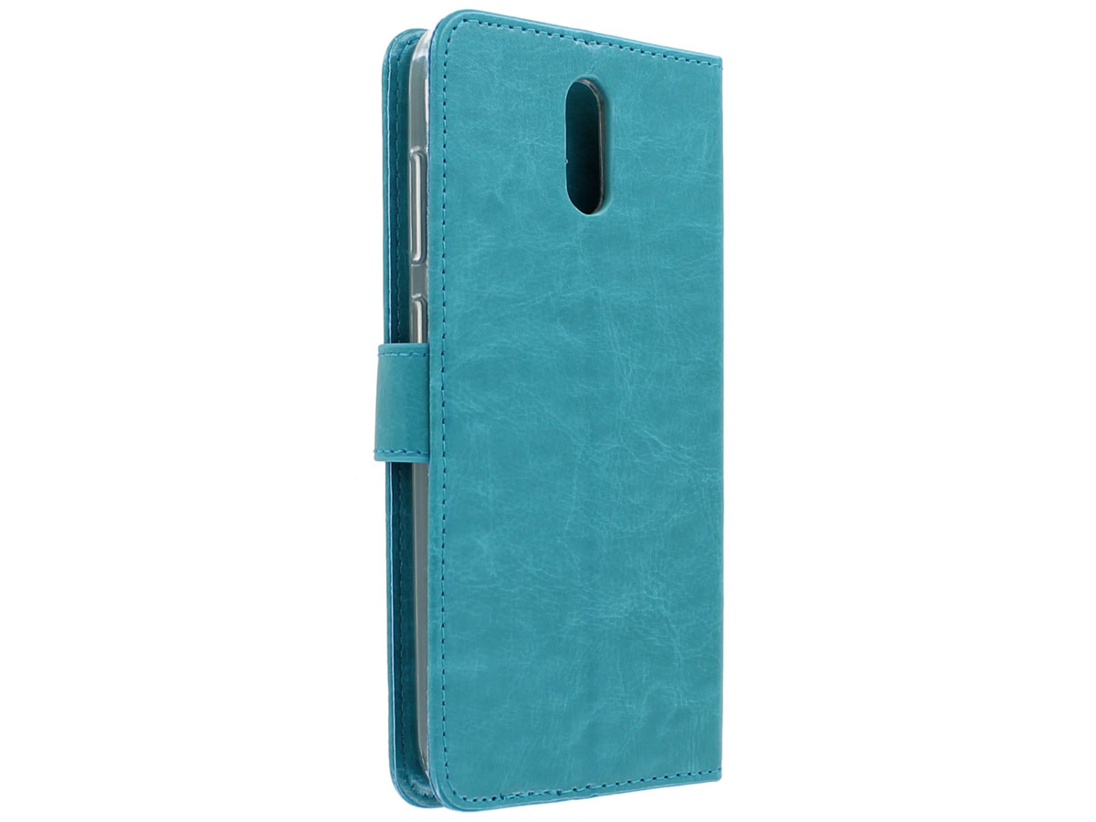 Book Case Mapje Turquoise - Nokia 2.3 hoesje