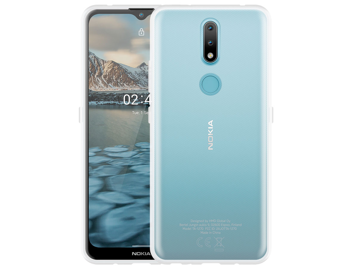 Just in Case Clear TPU Case - Nokia 2.4 hoesje