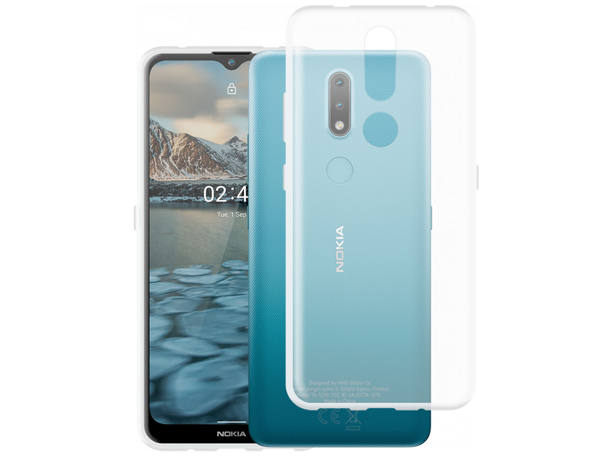 Just in Case Clear TPU Case - Nokia 2.4 hoesje