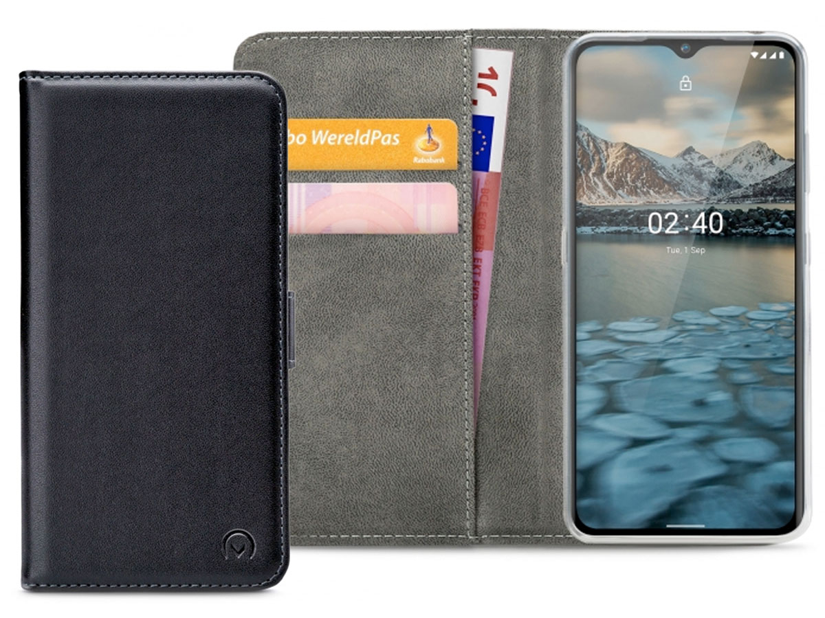 Mobilize Walletbook Zwart - Nokia 2.4 hoesje