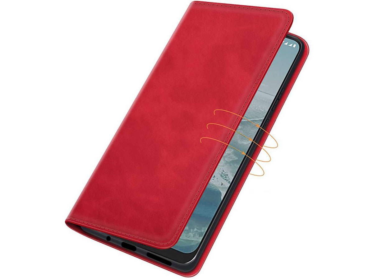 Just in Case Magnetic BookCase Rood - Nokia G10/G20 hoesje