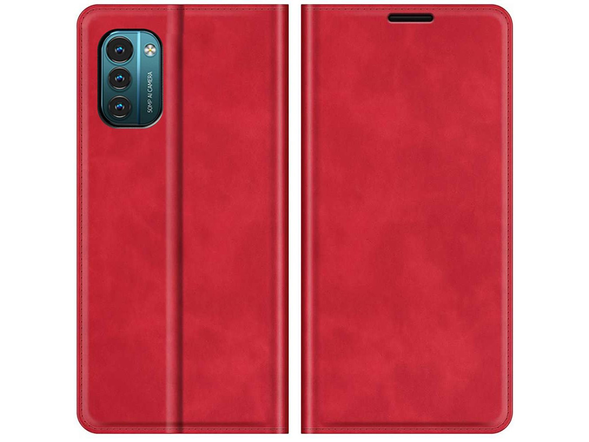 Just in Case Slim Wallet Case Rood - Nokia G11/G21 hoesje