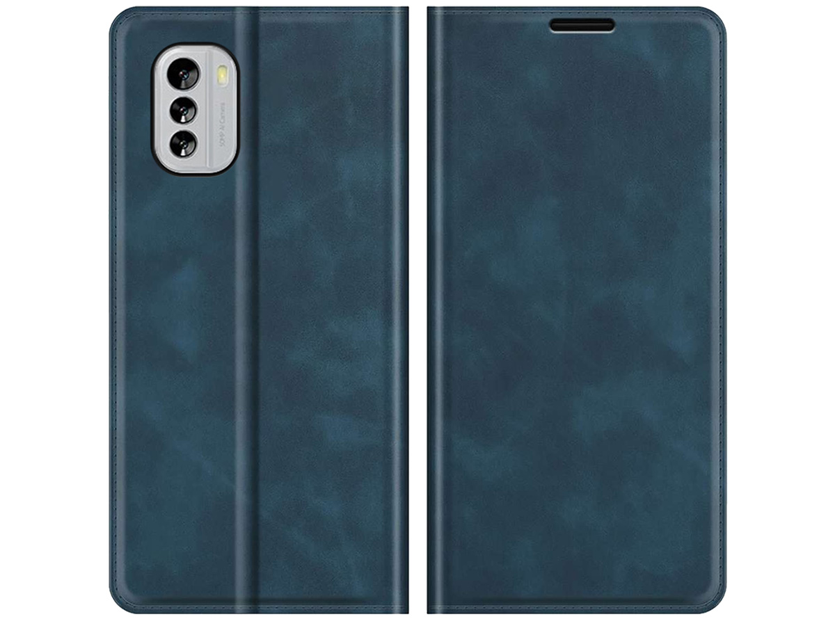 Just in Case Slim Wallet Case Donkerblauw - Nokia G60 hoesje