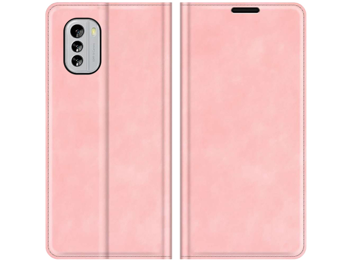 Just in Case Slim Wallet Case Roze - Nokia G60 hoesje