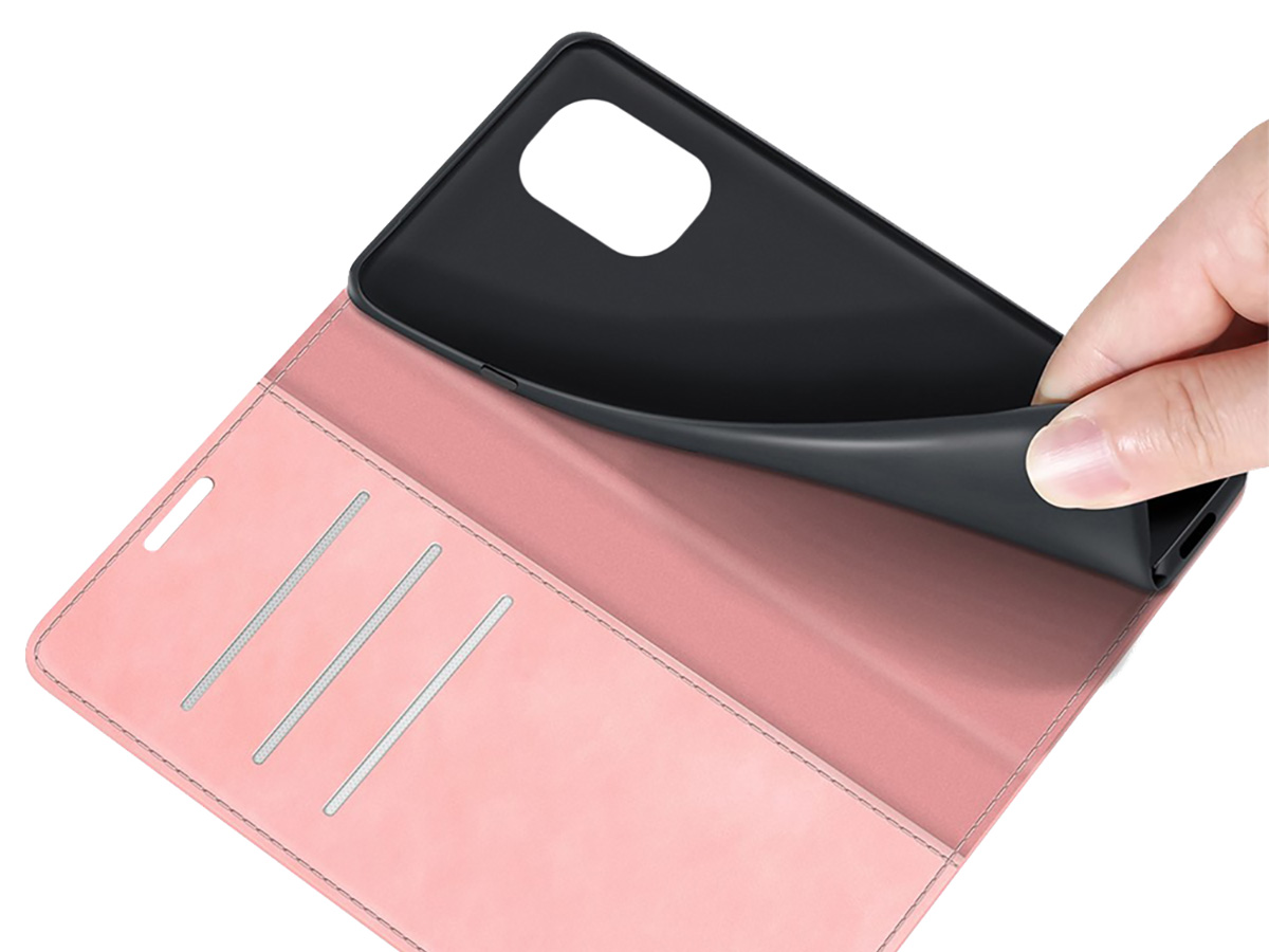 Just in Case Slim Wallet Case Roze - Nokia G60 hoesje