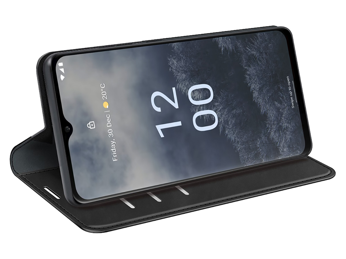 Just in Case Slim Wallet Case Zwart - Nokia G60 hoesje