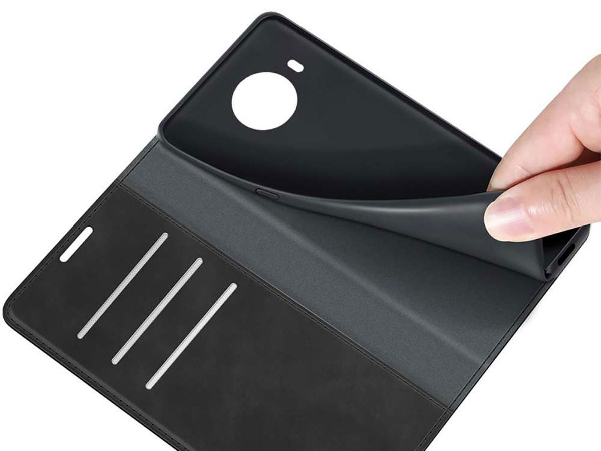 Just in Case Magnetic BookCase Zwart - Nokia X10/X20 hoesje