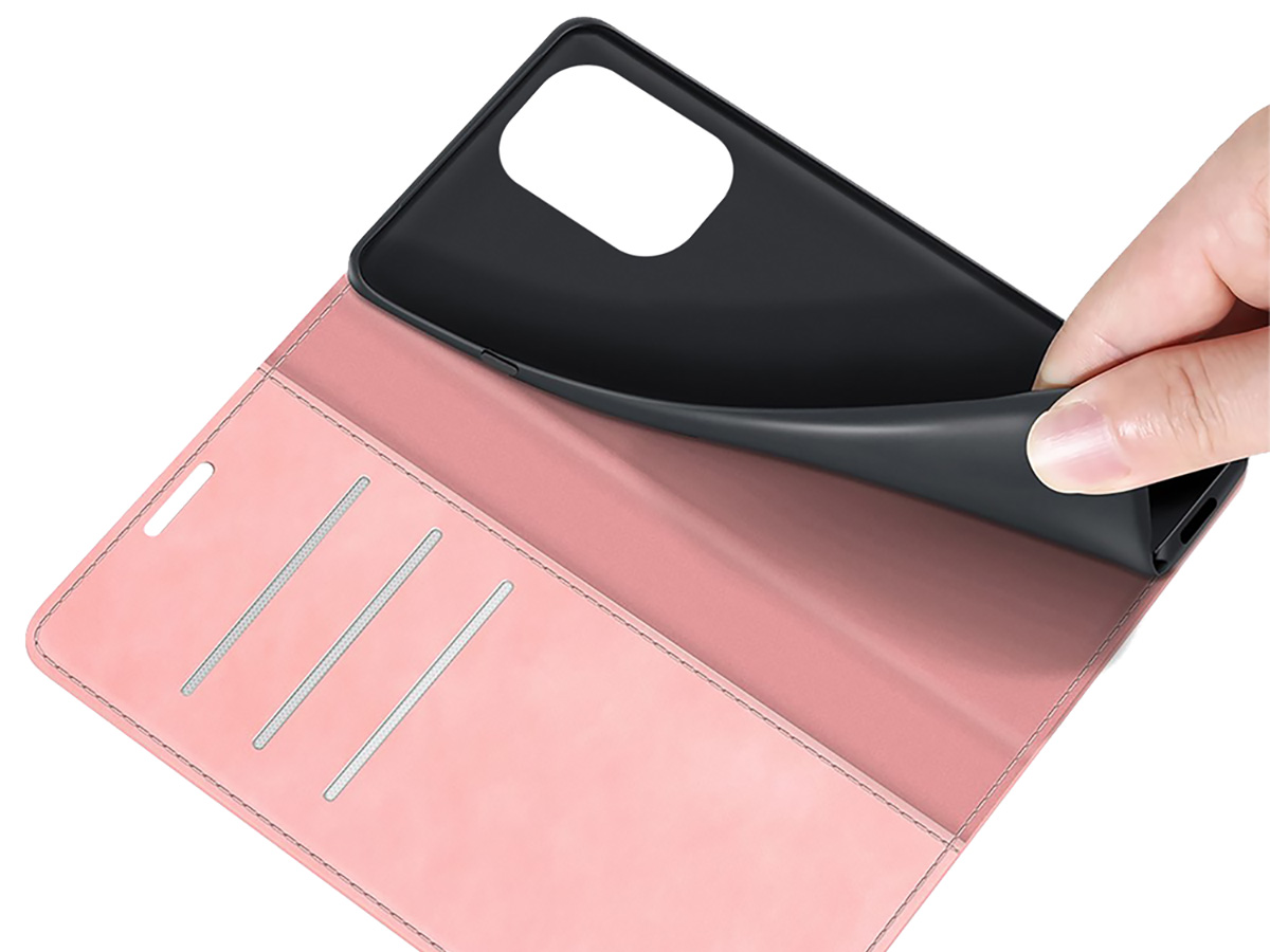 Just in Case Slim Wallet Case Roze - Nokia X30 hoesje