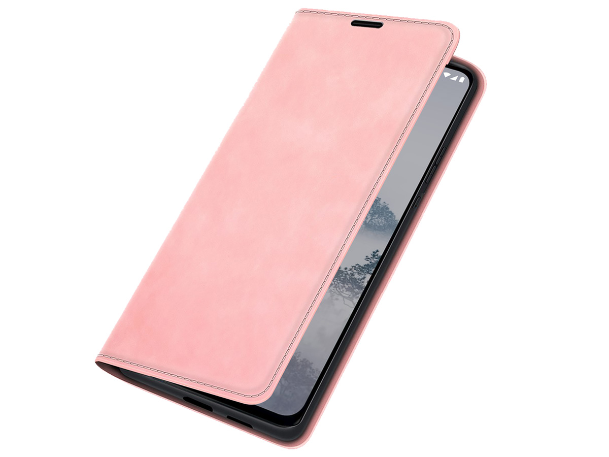 Just in Case Slim Wallet Case Roze - Nokia X30 hoesje