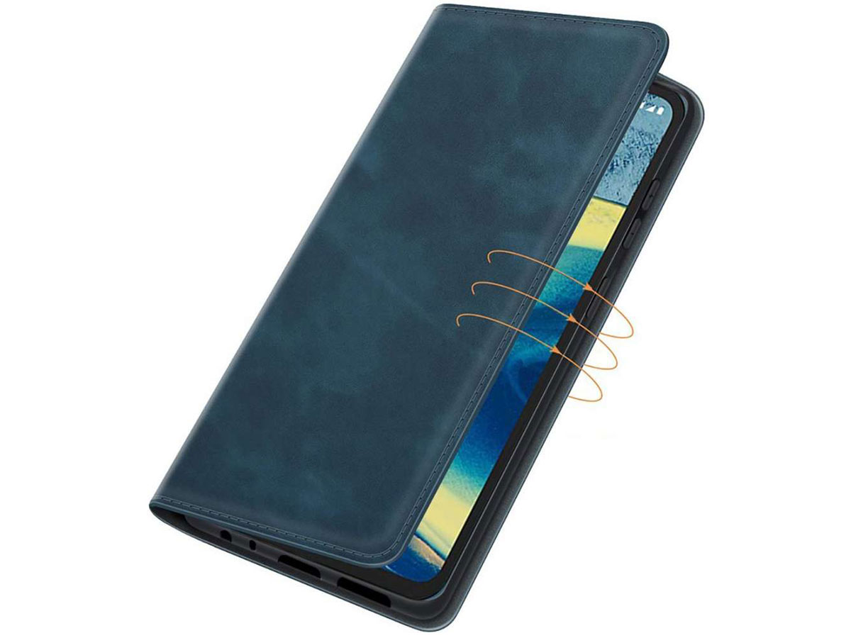 Just in Case Magnetic BookCase Blauw - Nokia XR20 hoesje